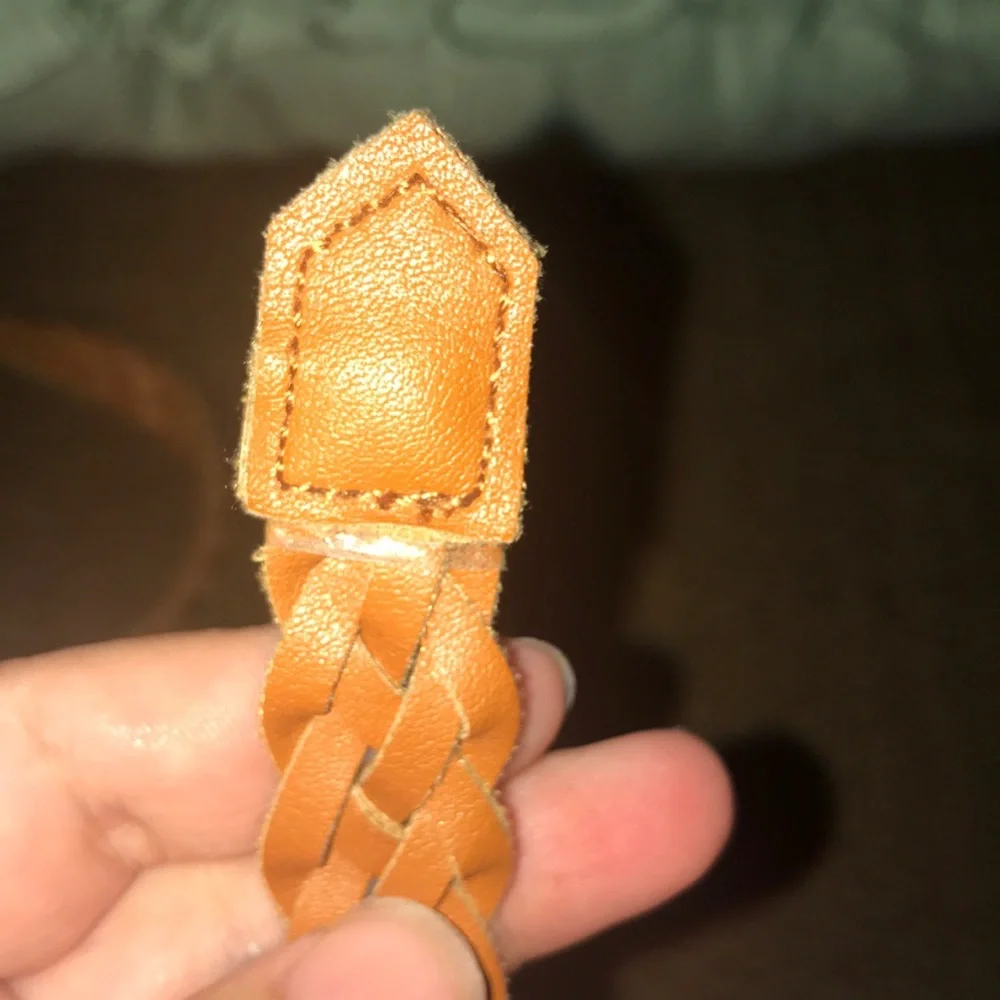 - Braided belt in cognac L skinny size 40